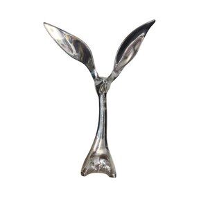 Lunares San Francisco Small 15" Silver Jackrabbit Modern Fauna Collection Sculpt